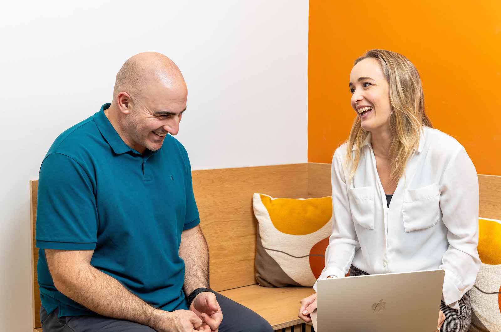 Physiotherapist Tass with Director Laura